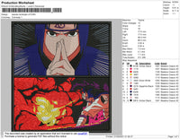 Sasuke Rectangle V4 Embroidery File 4 size