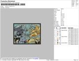 Sasuke Vs Naruto Embroidery File 4 size