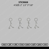 Sticman Embroidery File 4 size