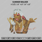 Summer Walker Embroidery File 4 size