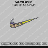 Swoosh Josuke Embroidery File 4 size