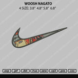 Swoosh Nagato Embroidery File 4 size