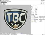 TBC Embroidery File 4 size
