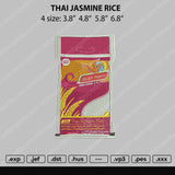 Thai Jasmine Rice Embroidery File 4 size