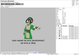 Toph Beifong Embroidery File 4 size