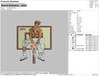 Tupac Basket Embroidery File 4 size