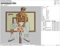 Tupac Basket Embroidery File 4 size