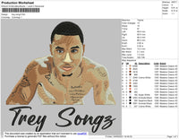 Trey Song Embroidery File 4 size