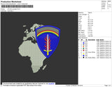 US ARMY EUROPE Embroidery File 4 size