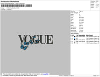 Vogue Butterflies Embroidery File 4 size