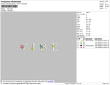 Vibe Embroidery File 4 size