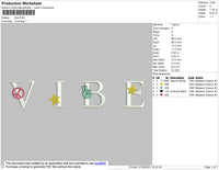 Vibe Embroidery File 4 size