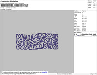 Wallows Embroidery File 4 size