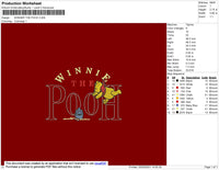 Winnie The Pooh mbroidery File 4 size