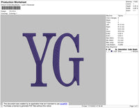 YG Embroidery File 4 size