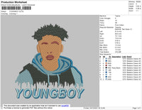 YoungBoy Embroidery File 4 size
