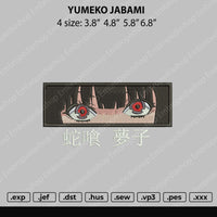 Yumeko Rectangle Embroidery File 4 size